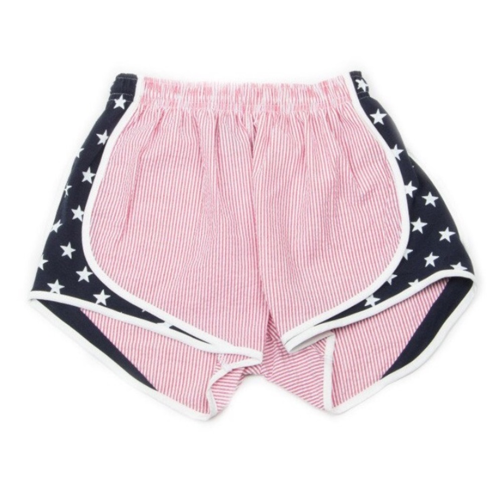 Lauren James Seersucker Shorties Stars and Stripes